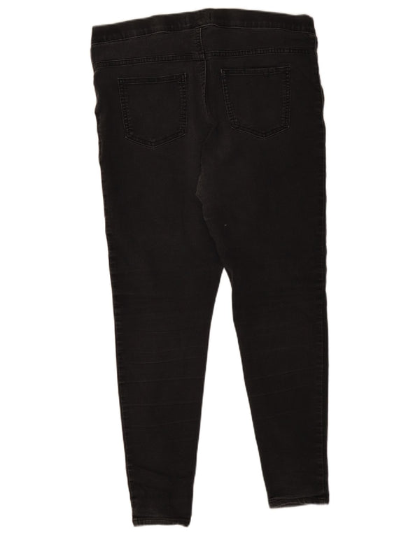 Женские джинсы джеггинсы Marks & Spencer UK 16, большие, W36 L27, черные, хлопковые