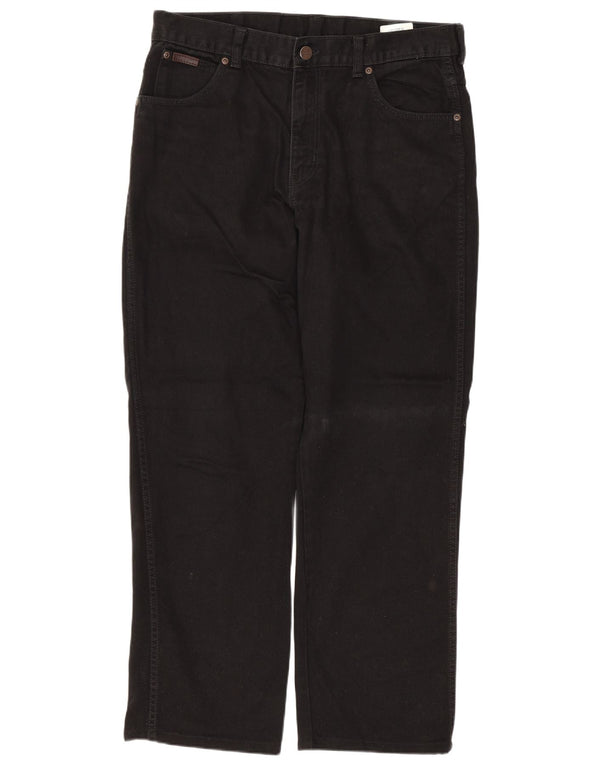 Мужские прямые джинсы WRANGLER Texas W34 L28, черный хлопок