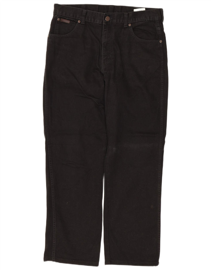 Мужские прямые джинсы WRANGLER Texas W34 L28, черный хлопок