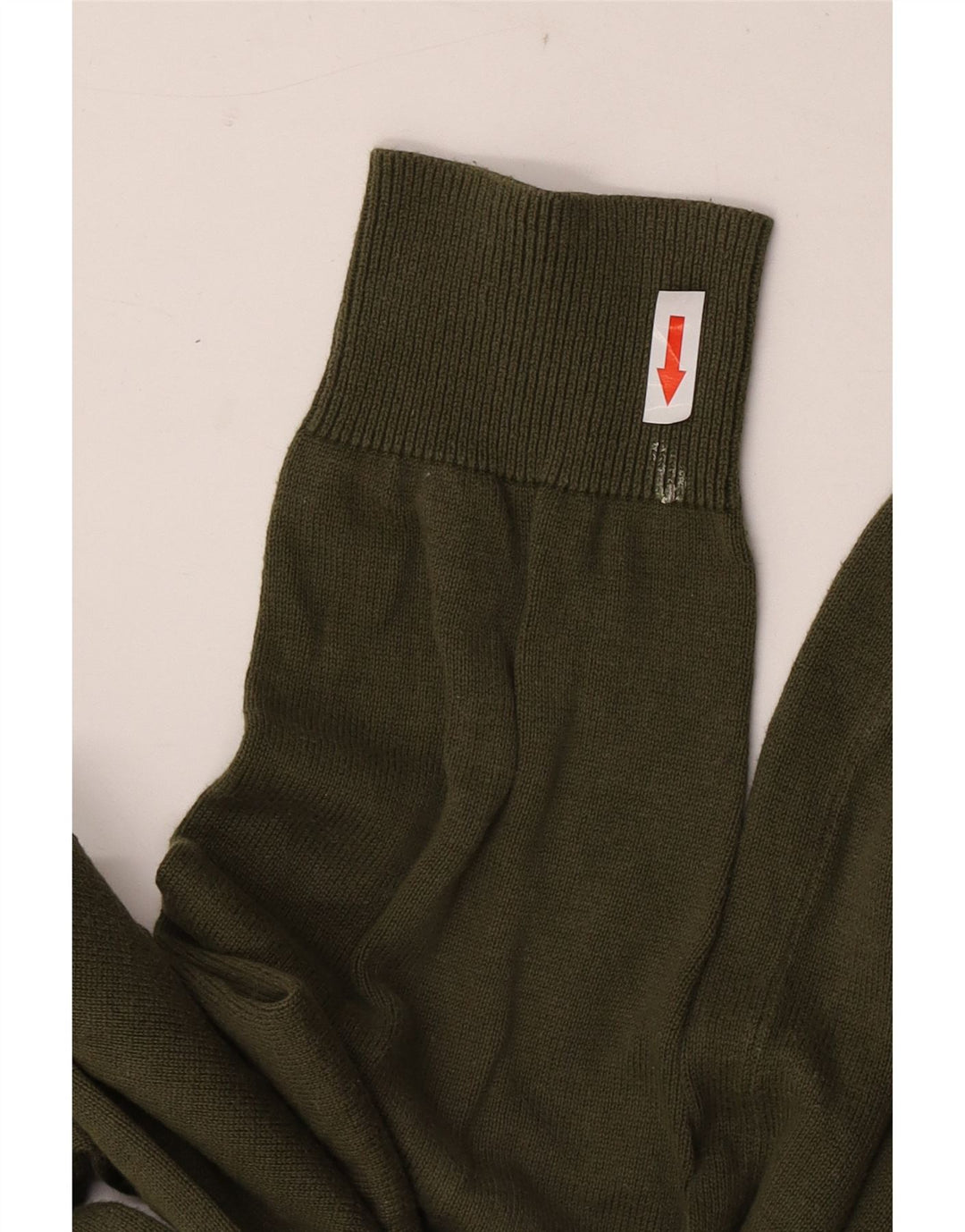 Crew Clothing Мужской джемпер с воротником из хлопка среднего цвета хаки