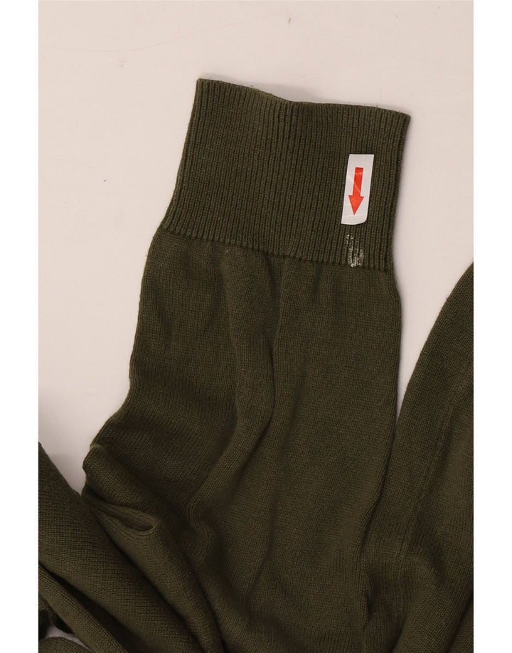 Crew Clothing Мужской джемпер с воротником из хлопка среднего цвета хаки