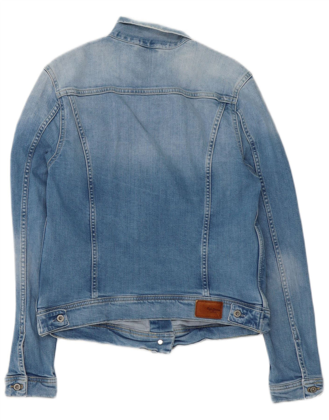 Женская джинсовая куртка PEPE Jeans UK 14, большая синяя хлопковая ткань