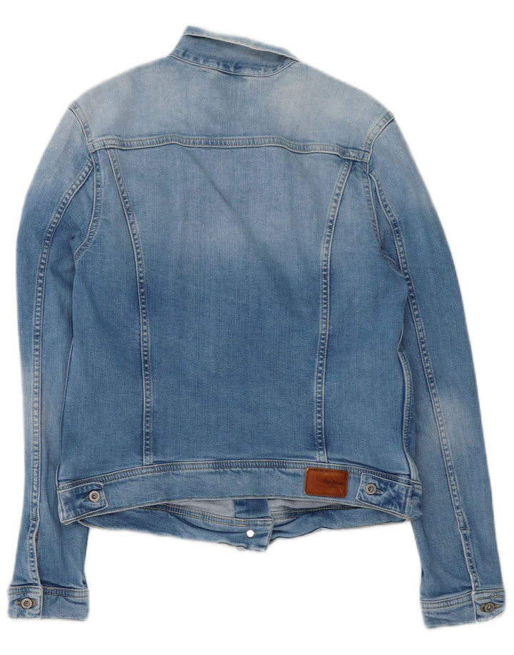 Женская джинсовая куртка PEPE Jeans UK 14, большая синяя хлопковая ткань