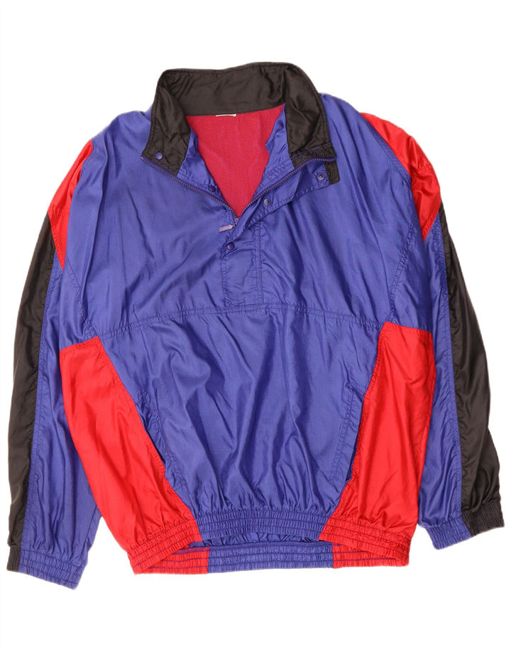 Мужская куртка-ветровка свободного кроя NIKE UK 44 2XL, синяя с цветными блоками