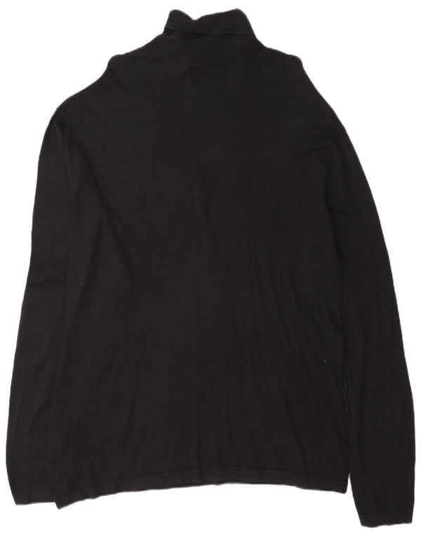 Мужской свитер Nautica с высоким воротником 2XL, черный хлопок