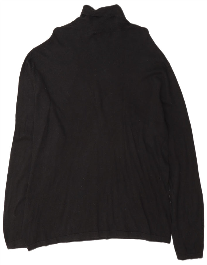 Мужской свитер Nautica с высоким воротником 2XL, черный хлопок
