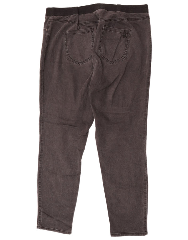Женские узкие джинсы Marks & Spencer Autograph UK 20 2XL W40 L30, черный хлопок