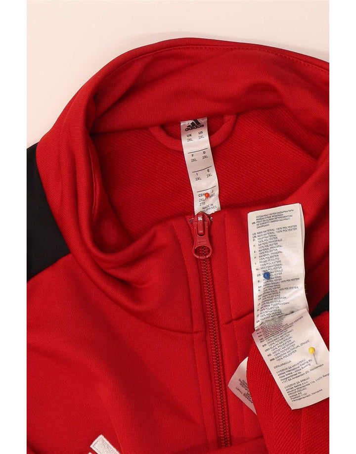 Мужской спортивный костюм Adidas Top Jacket 2XL Красный полиэстер с цветными блоками