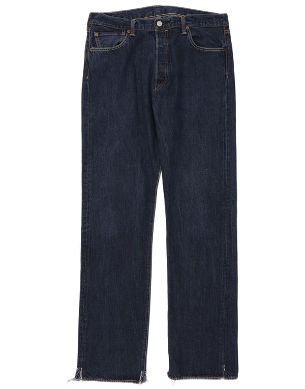 Мужские прямые джинсы Levi's 501 W36 L36 темно-синие, хлопок