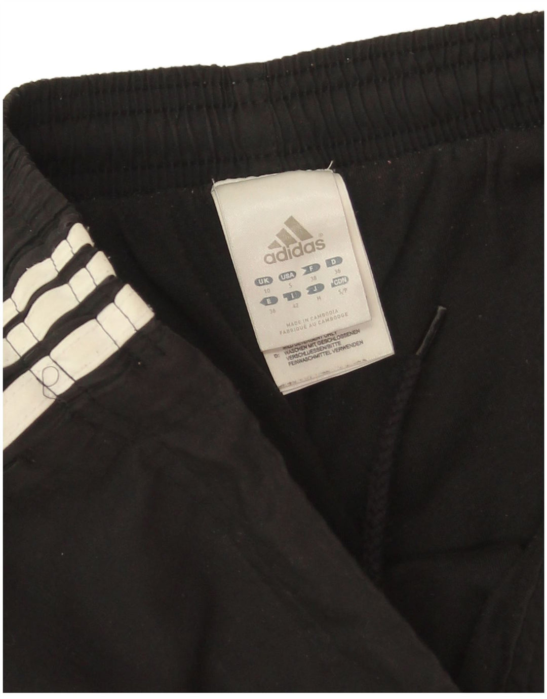 Женские спортивные брюки Adidas Joggers UK 10, маленькие черные полиэстер