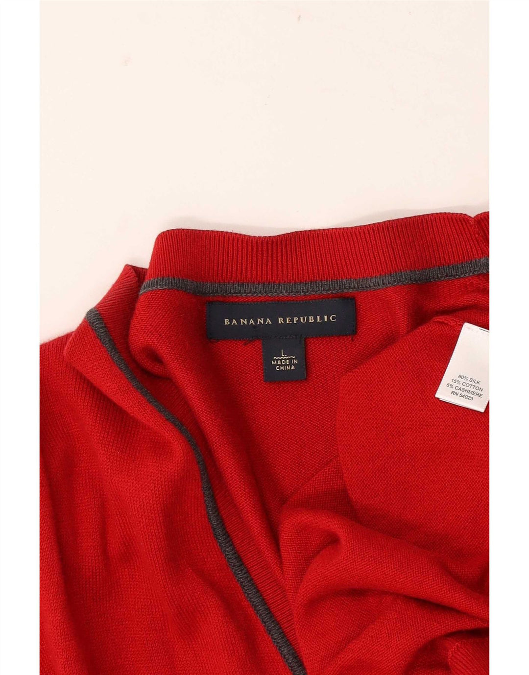 Мужской кардиган Banana Republic, большой красный шелковый свитер