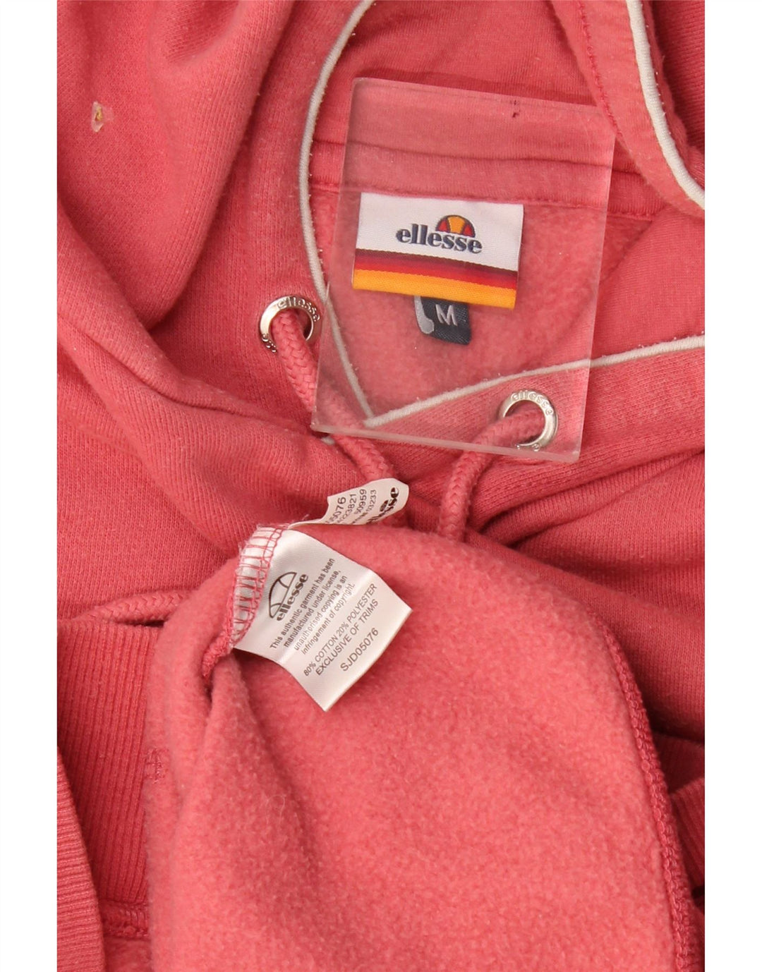 Ellesse Мужской джемпер с капюшоном с рисунком, средний красный, хлопок