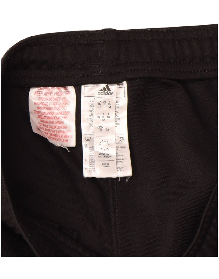 Спортивные брюки ADIDAS Aeroready для мальчиков 13-14 лет, черный полиэстер
