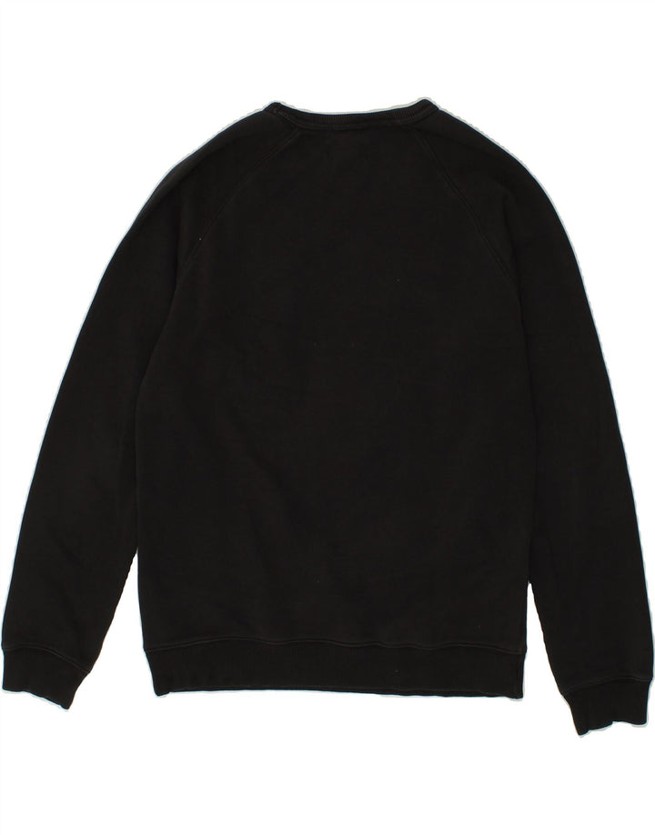 ADIDAS Mens Graphic Sweatshirt Jumper Small Black Cotton Vintage Adidas and Second-Hand Adidas from Messina Hembry 