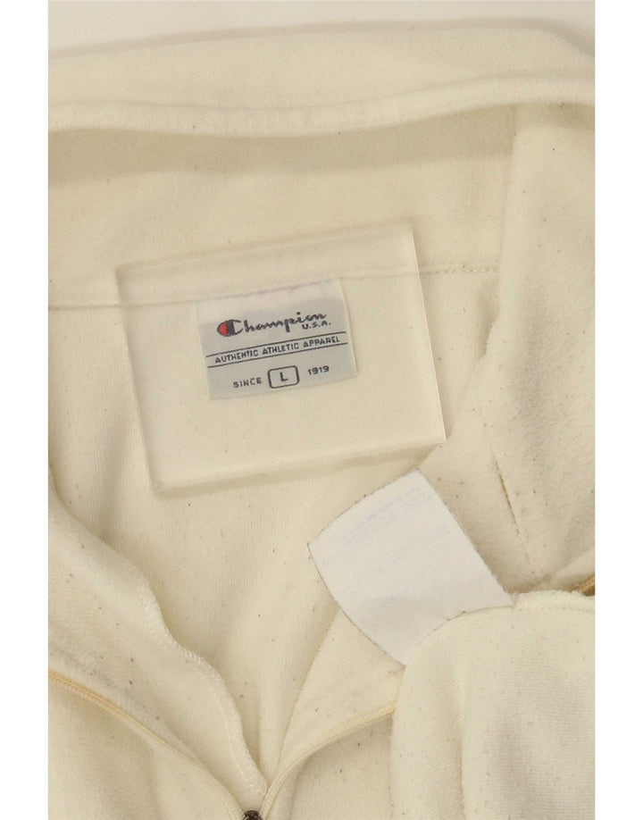 Мужской флисовый джемпер Champion большого размера из белого полиэстера