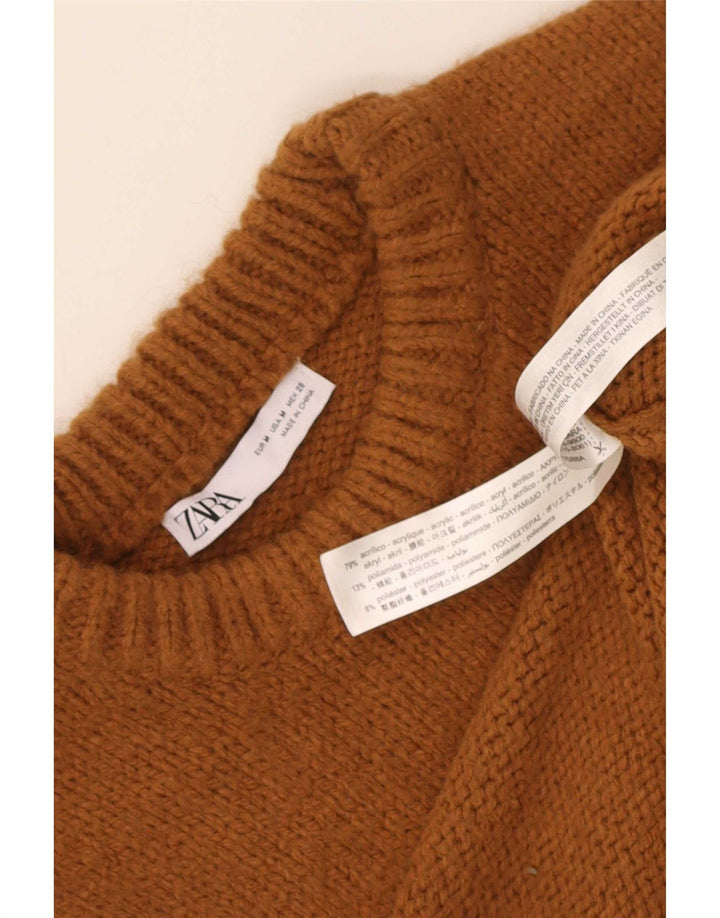 Женская майка Zara Vest UK 12, средний коричневый акрил
