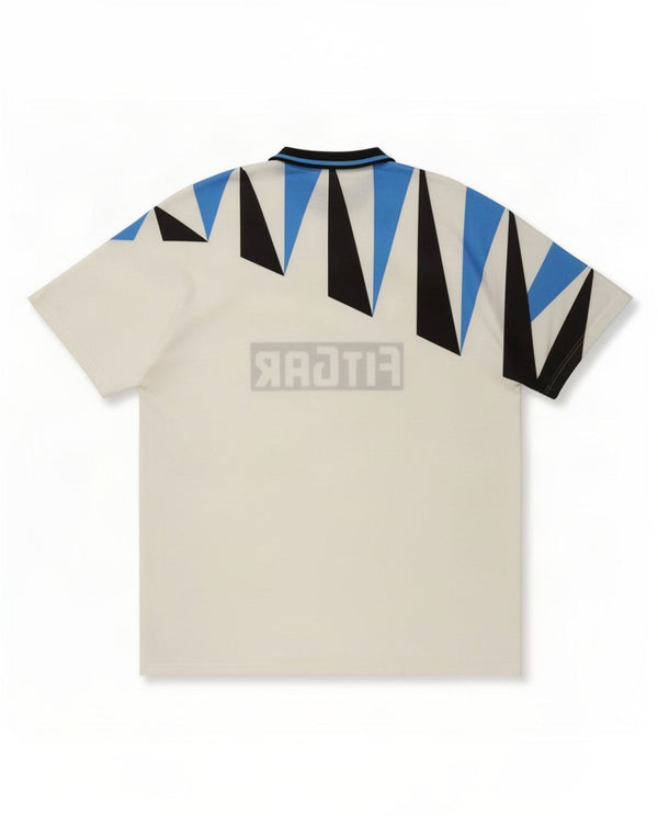 Umbro Мужская футбольная футболка Inter Milan 1991-92 выездная XL белая с геометрическим узором