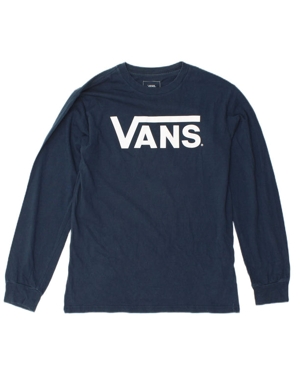 Женский топ с длинным рукавом VANS Classic Fit, темно-синий, размер UK 10, маленький размер
