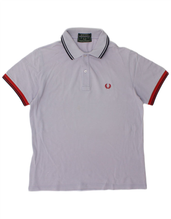 Мужская рубашка-поло Fred Perry из хлопка среднего фиолетового цвета