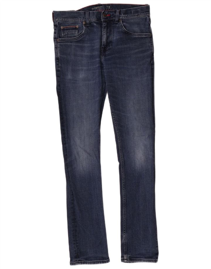 Женские узкие джинсы Tommy Hilfiger Bleecker W30 L32, синий хлопок