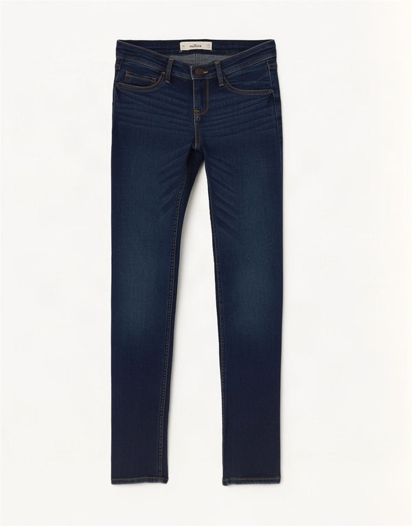 Женские джинсы скинни Hollister США 3, маленькие W26 L29, темно-синие, хлопок