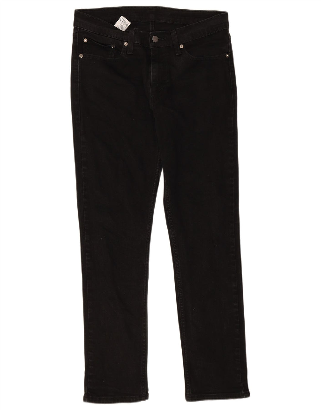 LEVI'S Mens Slim Jeans W32 L32 Black Cotton