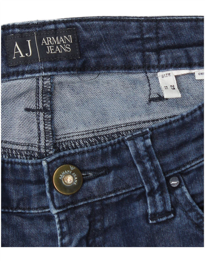 Женские прямые джинсы Armani W29 L28 Темно-синие