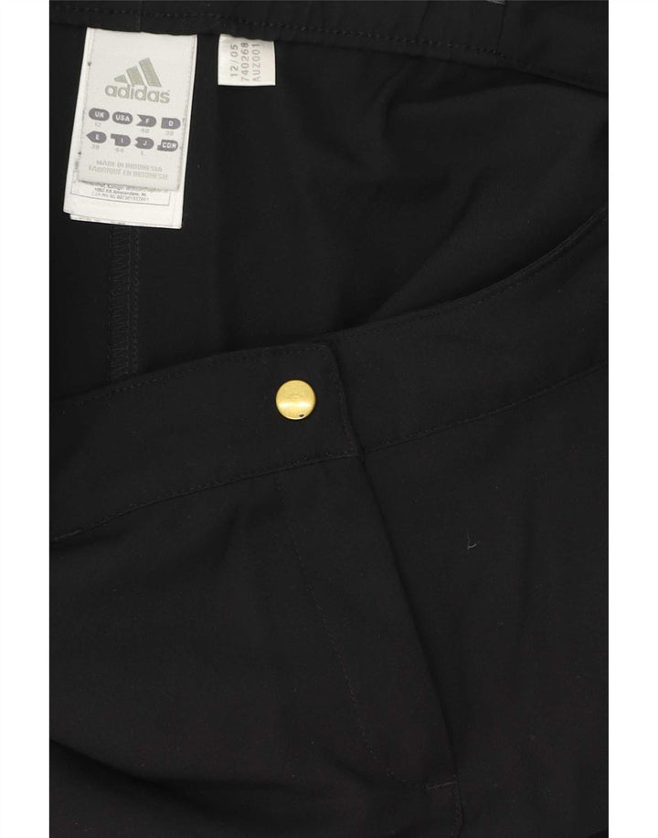 Женские повседневные шорты Adidas UK 12 Medium W32, черный полиэстер