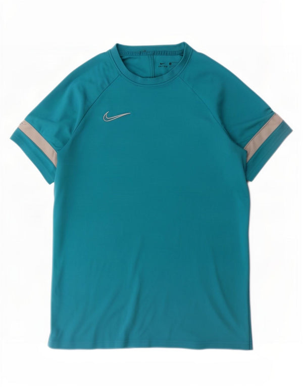 Мужская футболка Nike Dri Fit, большой синий полиэстер с цветными блоками