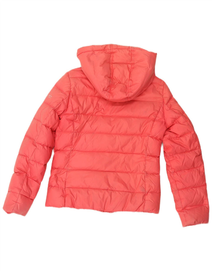 Женская стеганая куртка с капюшоном Woolrich UK 10, маленькая розовая из полиамида