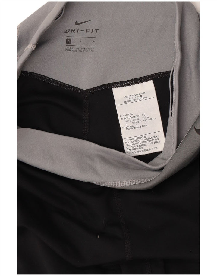 Женские укороченные леггинсы с графическим рисунком NIKE Dri Fit, Великобритания, 8 маленьких черных цветных блоков