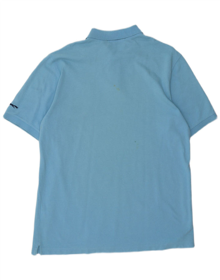 VINEYARD VINES Мужская рубашка-поло из хлопка среднего синего цвета