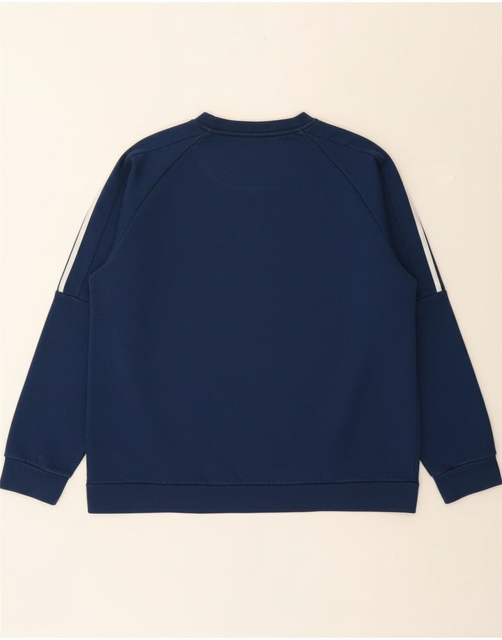 Мужской свитер Adidas, большой темно-синий хлопковый джемпер