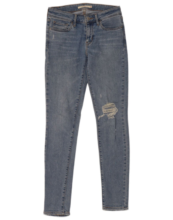 Женские джинсы скинни Levi's 711 W25 L30 синие, хлопок