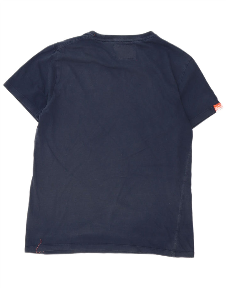 Мужская футболка Superdry, большой темно-синий хлопок