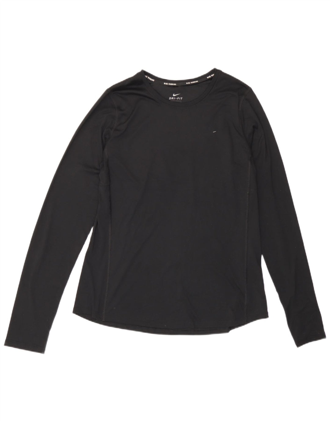 Женский топ с длинным рукавом Nike Dri Fit UK 14, большой черный полиэстер