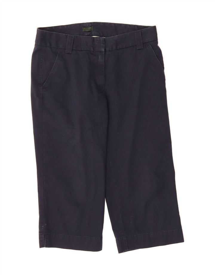 J. CREW Womens Straight Capri Trousers US 6 Medium W32 L23 Navy Blue Vintage J. Crew and Second-Hand J. Crew from Messina Hembry 