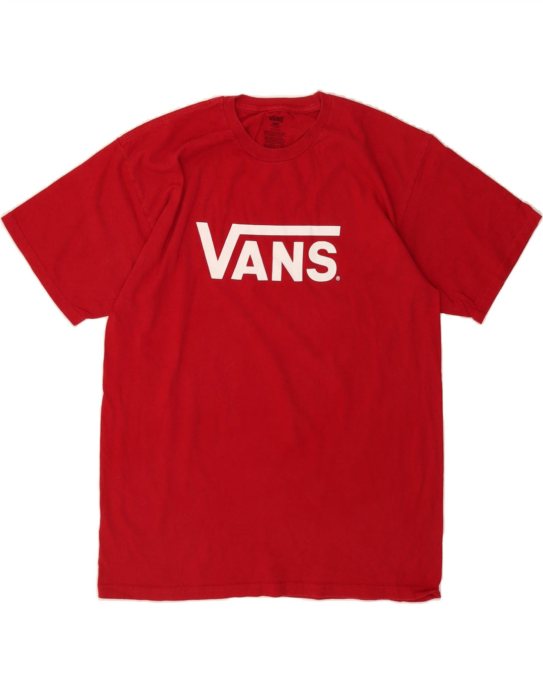 VANS Mens Graphic T-Shirt Top Large Red Cotton Vintage Vans and Second-Hand Vans from Messina Hembry 