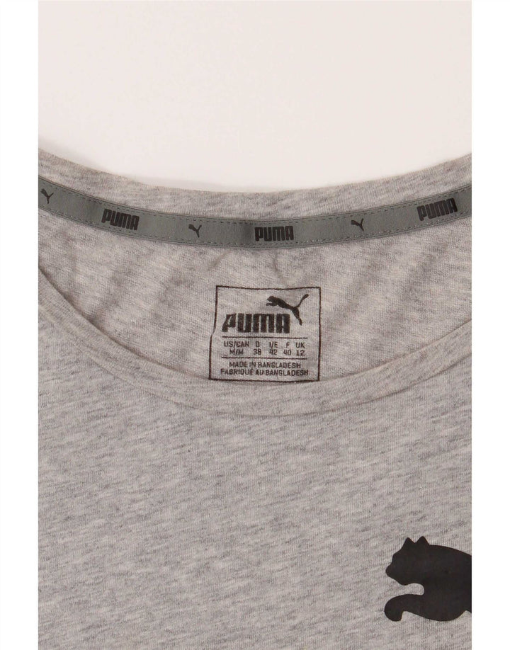 Женская футболка с рисунком Puma Top UK 12, средний серый