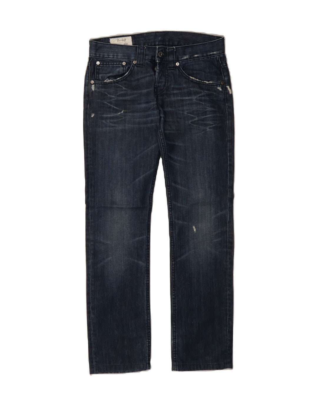 DONDUP Womens Muse Straight Jeans W26 L29 Blue Cotton Vintage Dondup and Second-Hand Dondup from Messina Hembry 