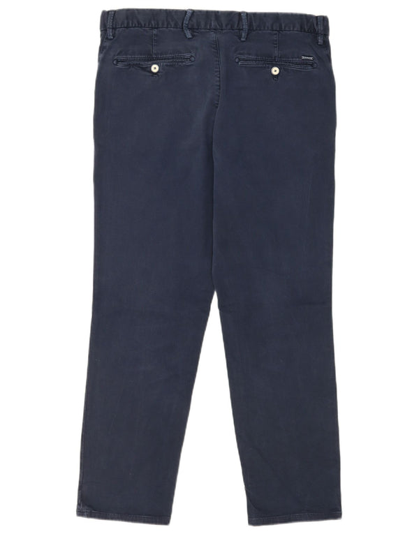 Мужские брюки-чиносы Massimo Dutti Slim Fit EU 42 Large W32 L26 Темно-синие