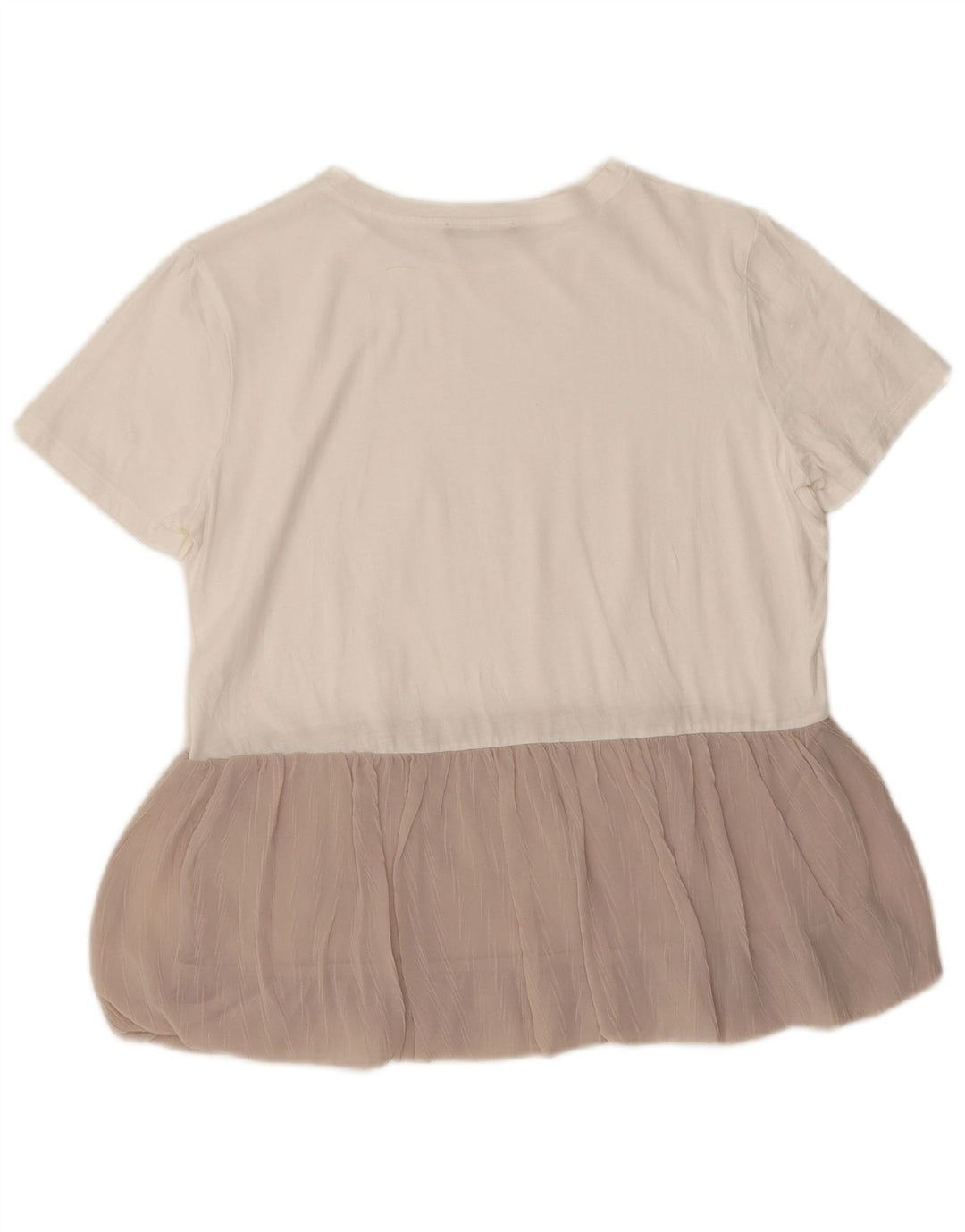 Женская блузка ZARA Top UK 14, средний цвет, белый цвет
