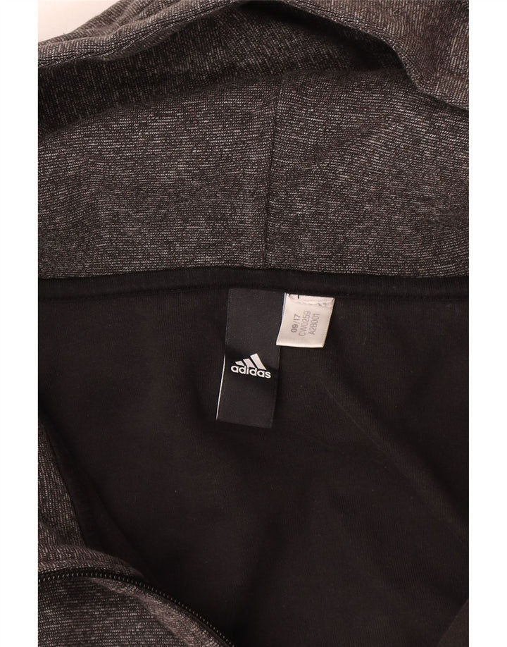Adidas Мужской свитер с капюшоном на молнии 2XL Серый