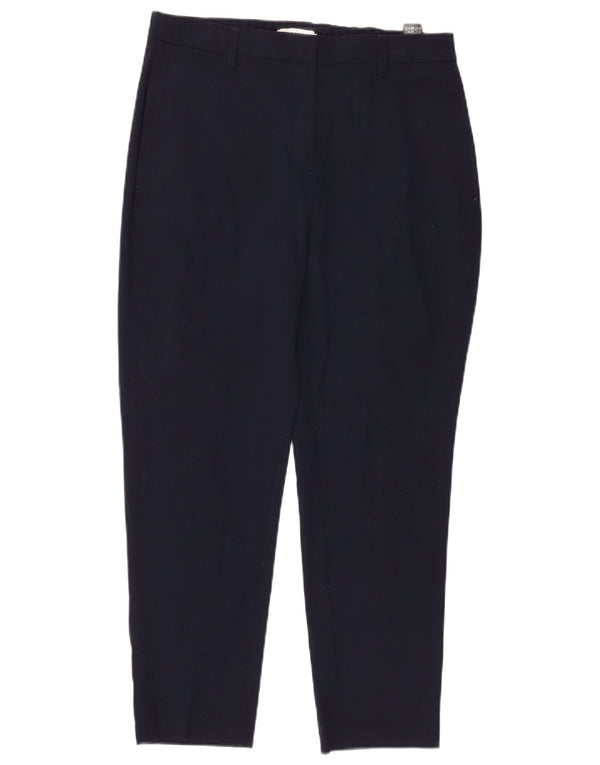 Женские укороченные брюки с высокой талией Marks & Spencer UK 12 Medium W30 L25 Nav