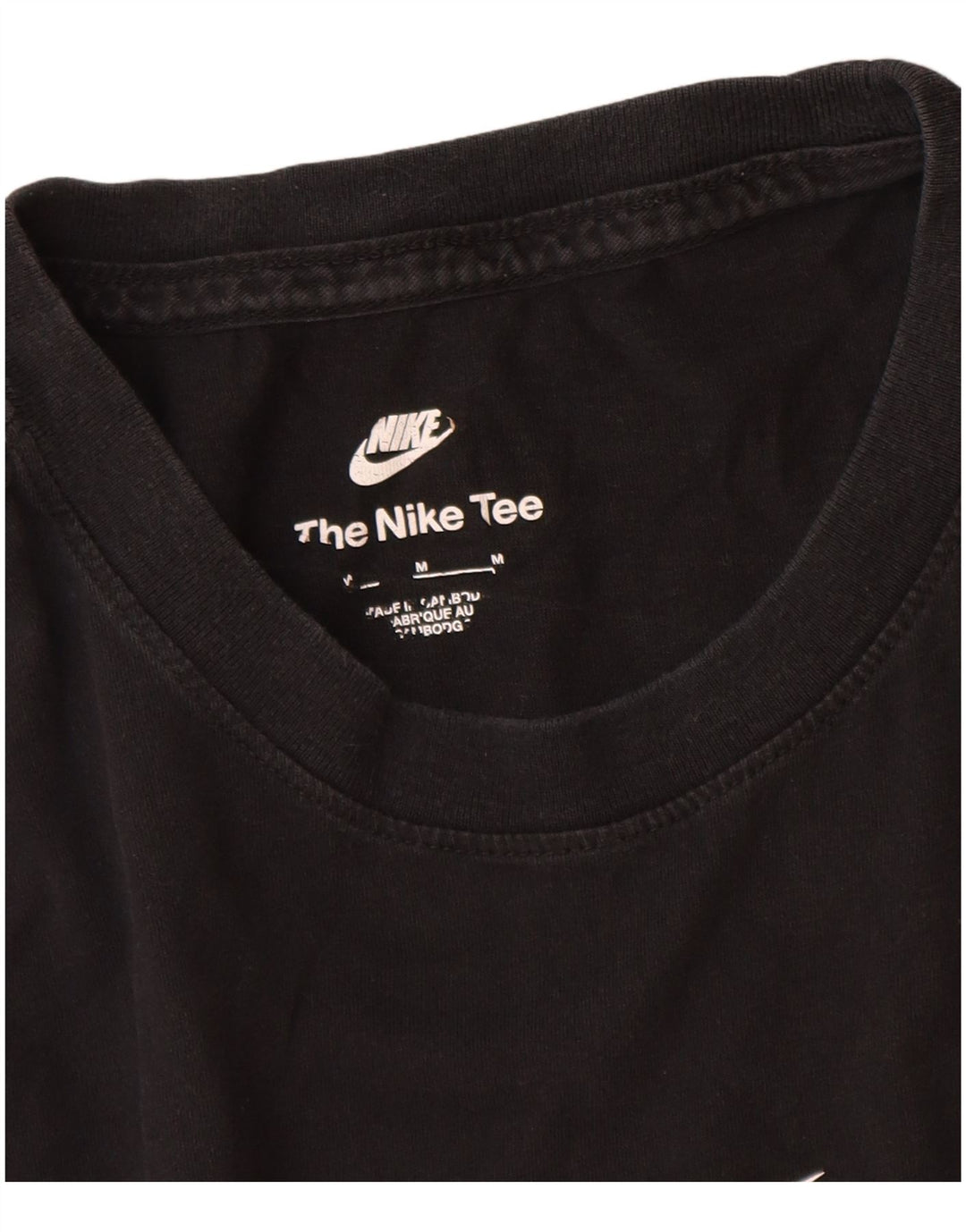 Мужская футболка с графическим рисунком Nike, средний черный хлопок