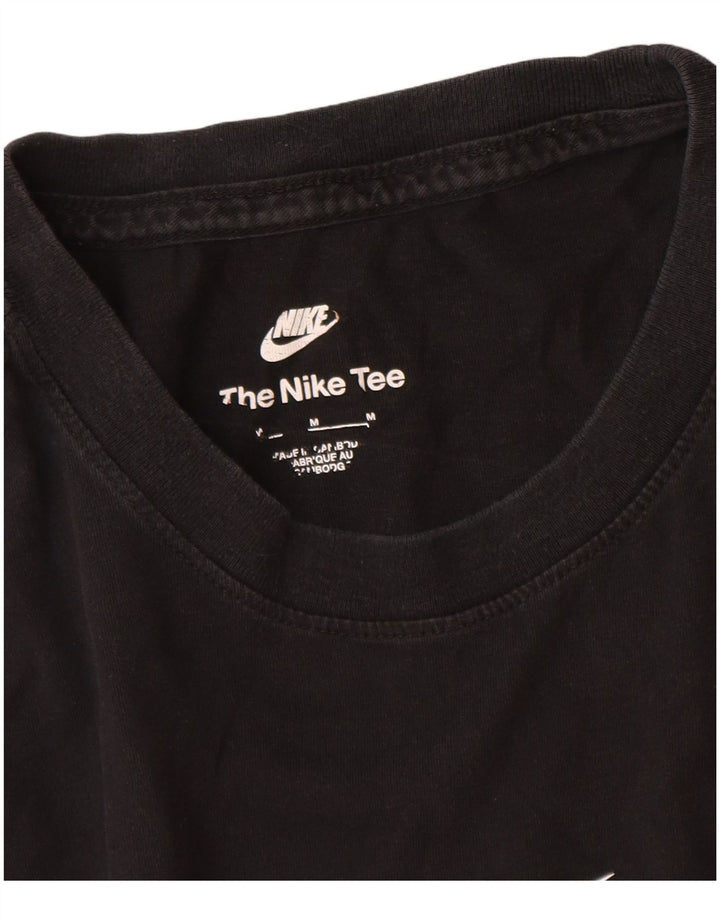 Мужская футболка с графическим рисунком Nike, средний черный хлопок