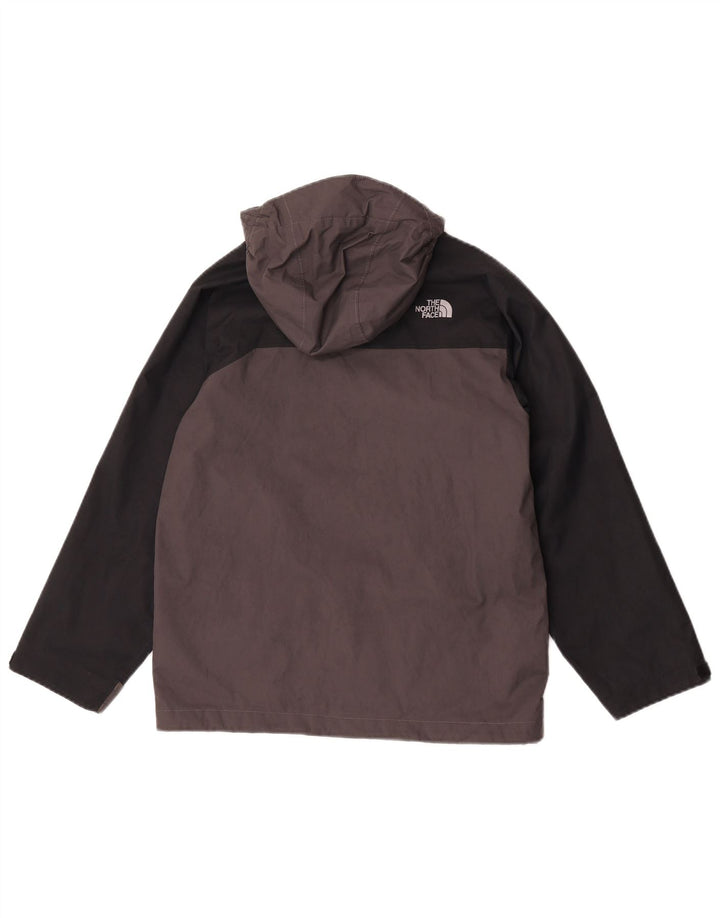 Дождевик с капюшоном The North Face для мальчиков 10–11 лет, средний серый полиэстер