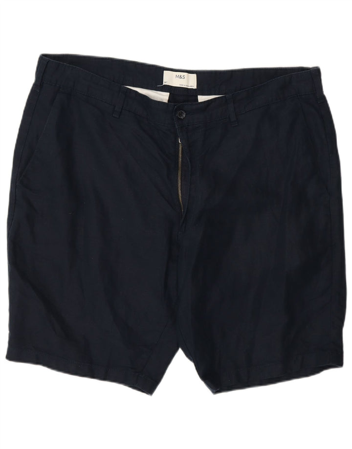 Мужские шорты чинос Marks & Spencer W38 XL темно-синие, хлопок
