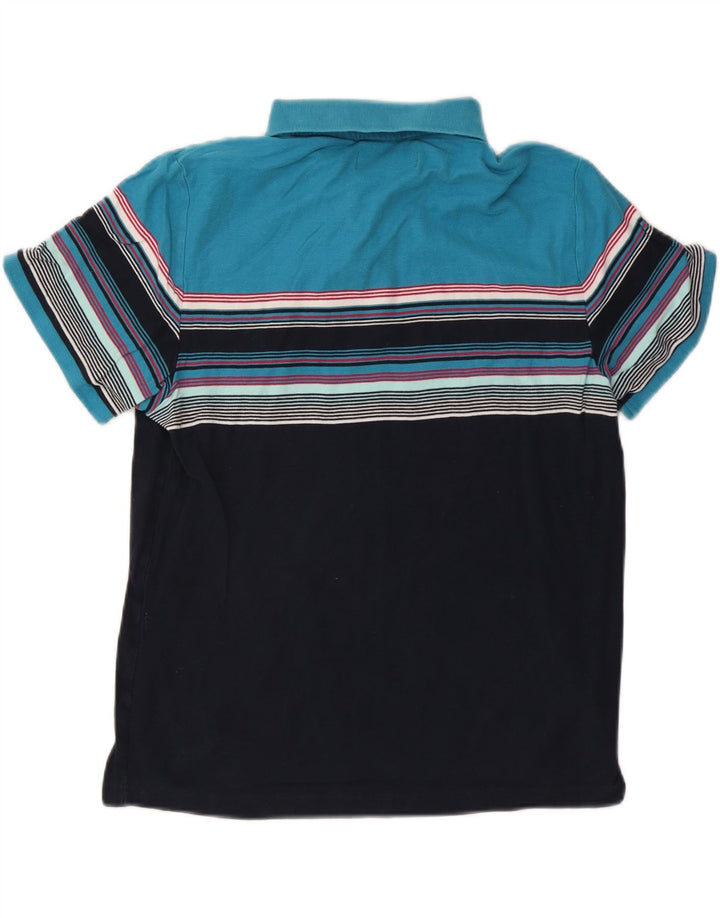 PENGUIN Mens Polo Shirt Large Multicoloured Striped Vintage Penguin and Second-Hand Penguin from Messina Hembry 