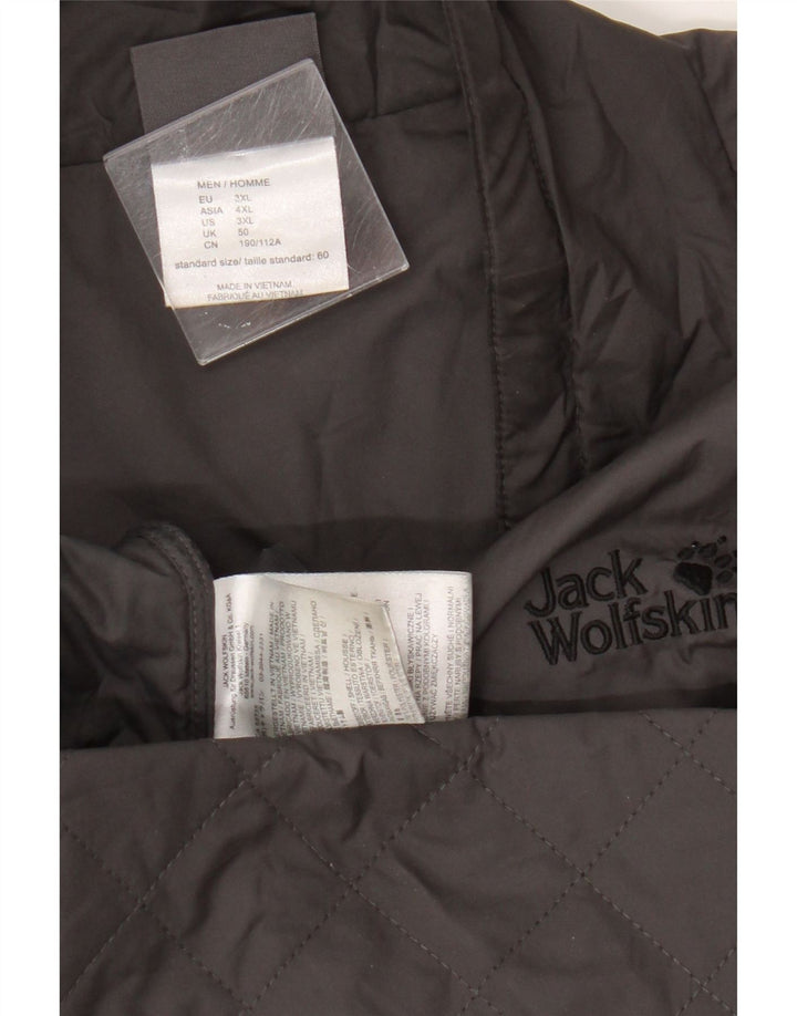 Мужская стеганая куртка Jack Wolfskin UK 50 3XL серая из полиэстера